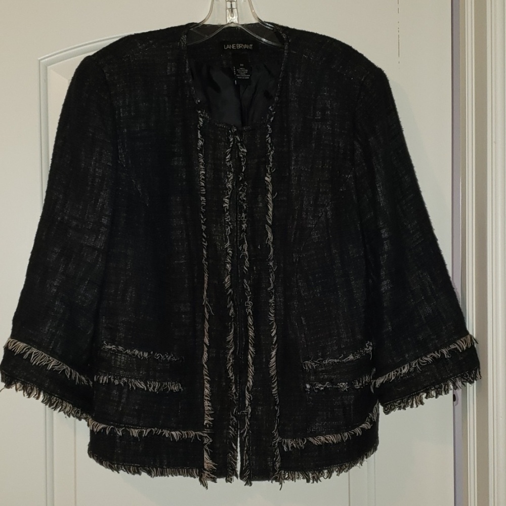 Cotton Tweed-Like Jacket